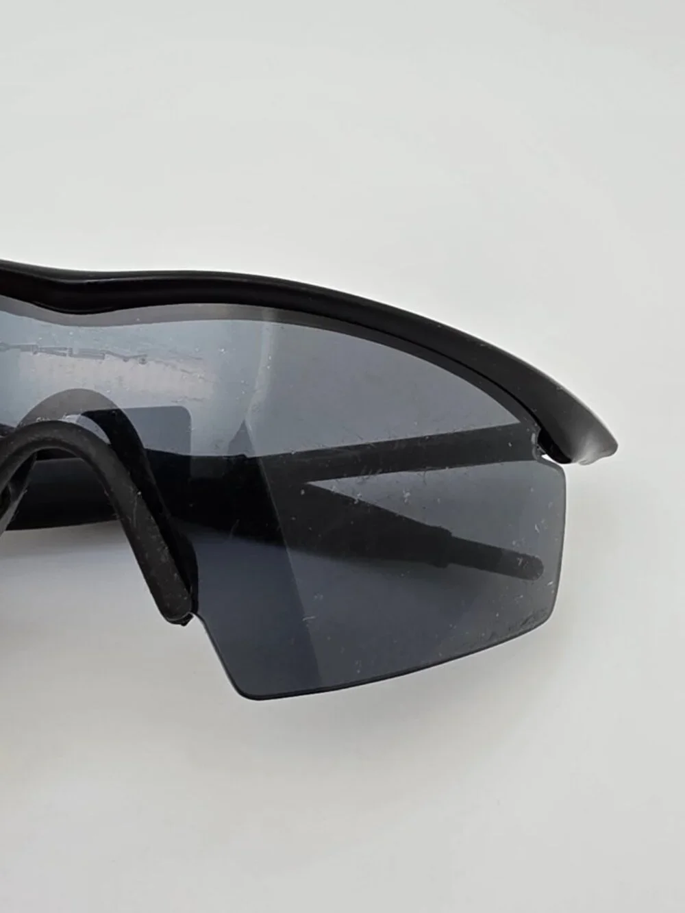 Oakley 11-162 SI Industrial M Frame Black Polarized Z87 Grey Strike Sunglasses